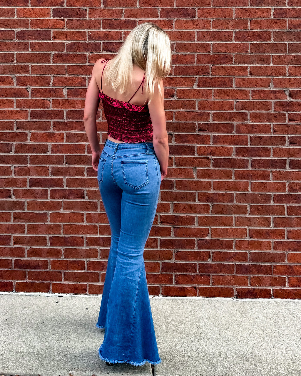 Montana Retro Western Button Down Flare Jeans
