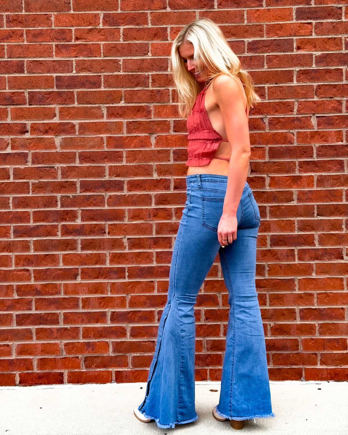 Montana Retro Western Button Down Flare Jeans